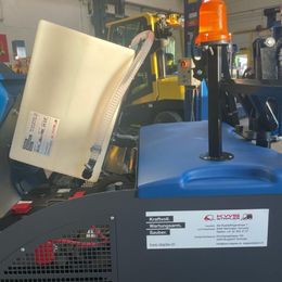 Découvrez notre balayeuse électrique FIORENTINI S28B avec système de lavage!