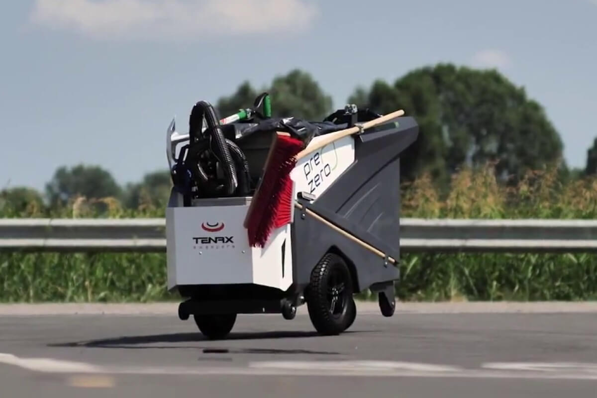 Chariot à ordures électrique. Tenax Ecarr. @ KWS Reinigungsmaschinen.ch Chariot à ordures électrique. Tenax Ecarr.